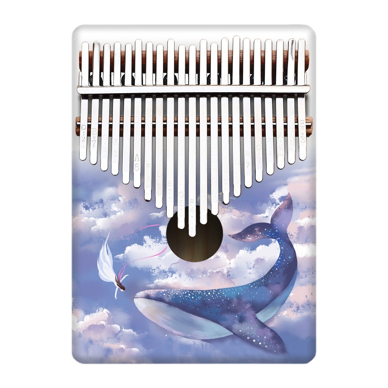 Musical Instrument Of Keyboard - Colorful 21 Key Kalimba Kids Cartoon