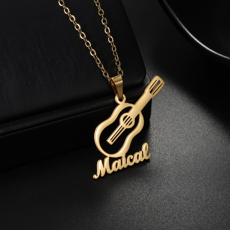 Musical Instrument With Names - New Custom Name Musical Instrument Pendant