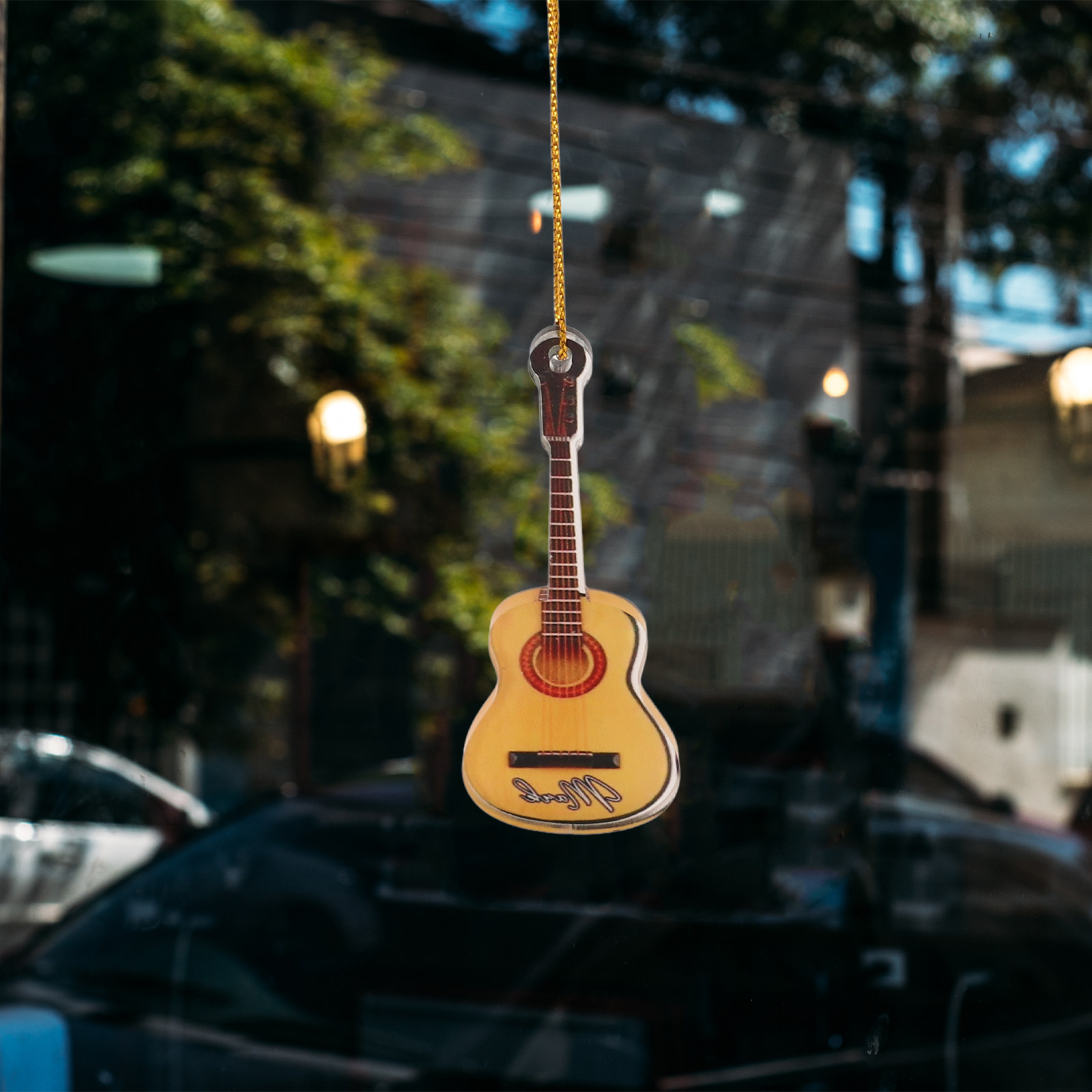 10Pcs Tiny Guitar Xmas Ornamen - Musical Instrument Xmas Ornaments recension och pris