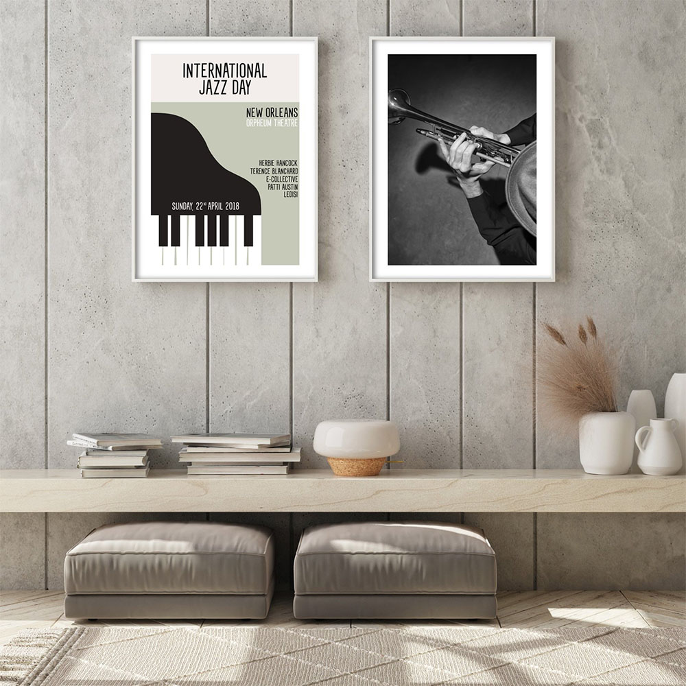 Vintage Gallery Canvas Paintin - Picture Of Musical Instrument recension och pris