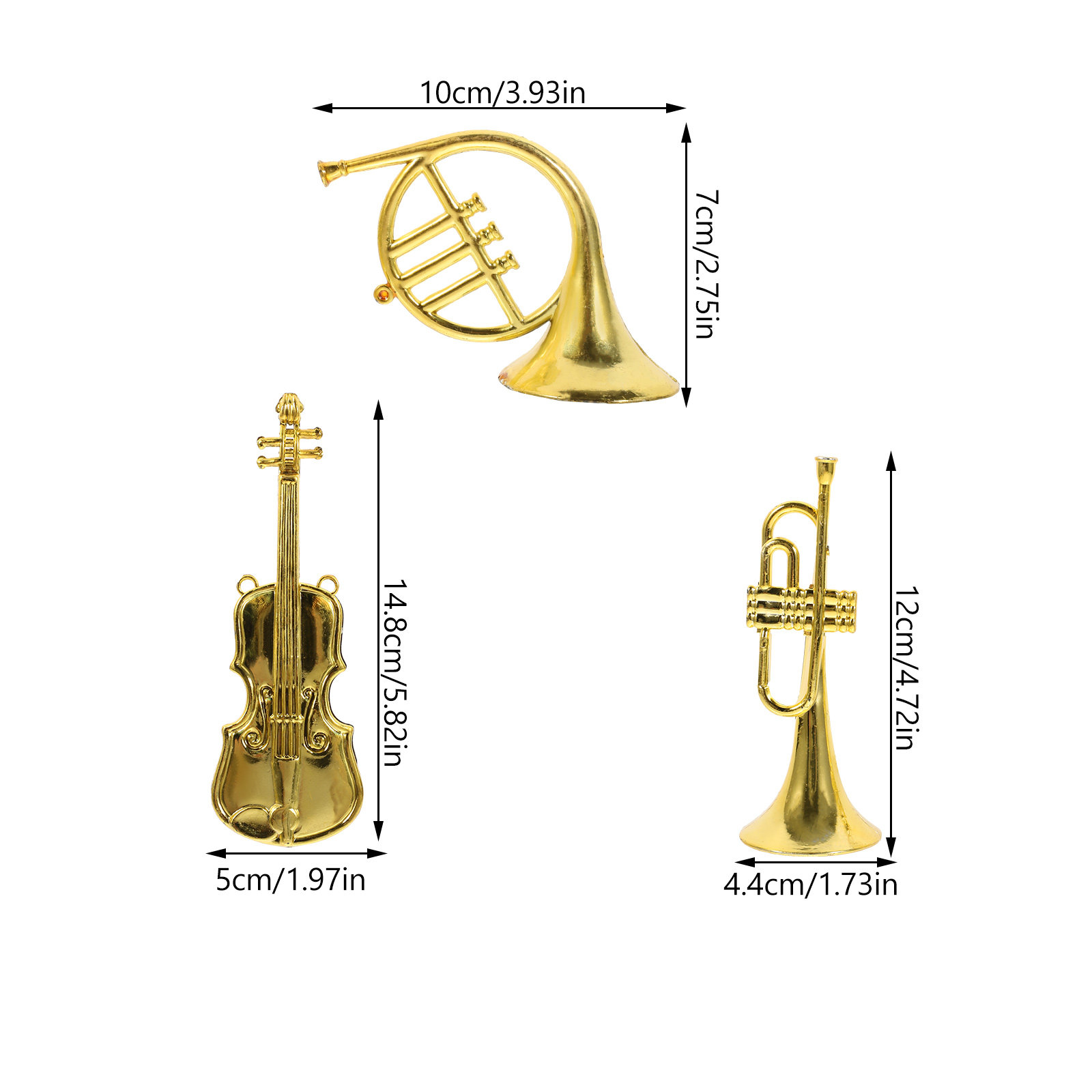 12Pcs Xmas Mini Musical Instru - Musical Instrument Xmas Ornaments recension och pris