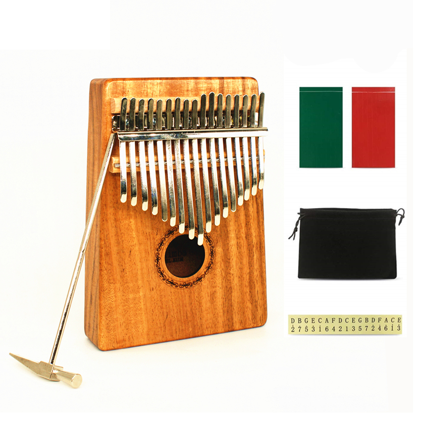 JDR 17 Key Finger Kalimba Maho - Musical Instrument Marimba recension och pris