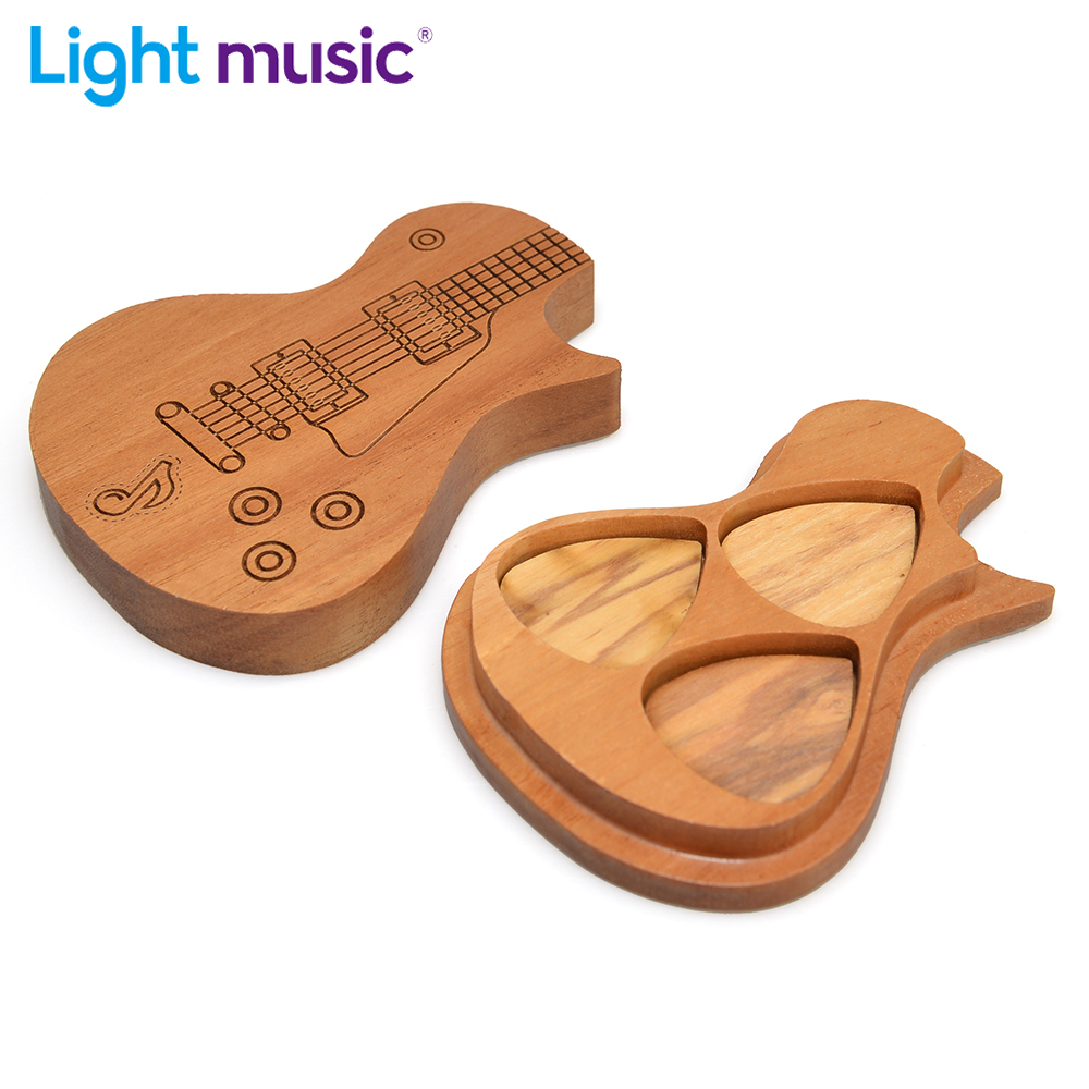 Guitar Picks Holder Wooden Ple - Cajon Musical Instrument recension och pris