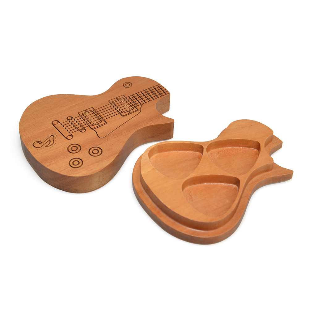 Guitar Picks Holder Wooden Ple - Cajon Musical Instrument recension och pris