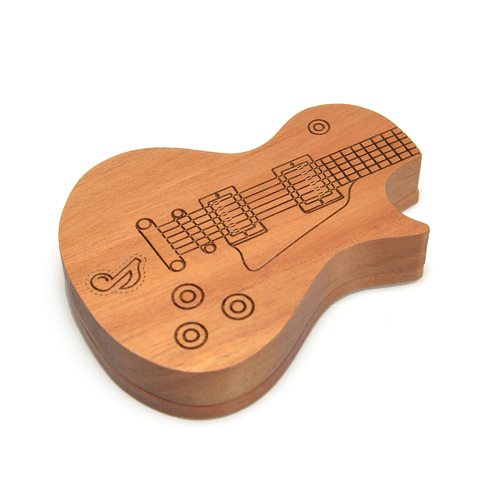 Guitar Picks Holder Wooden Ple - Cajon Musical Instrument recension och pris