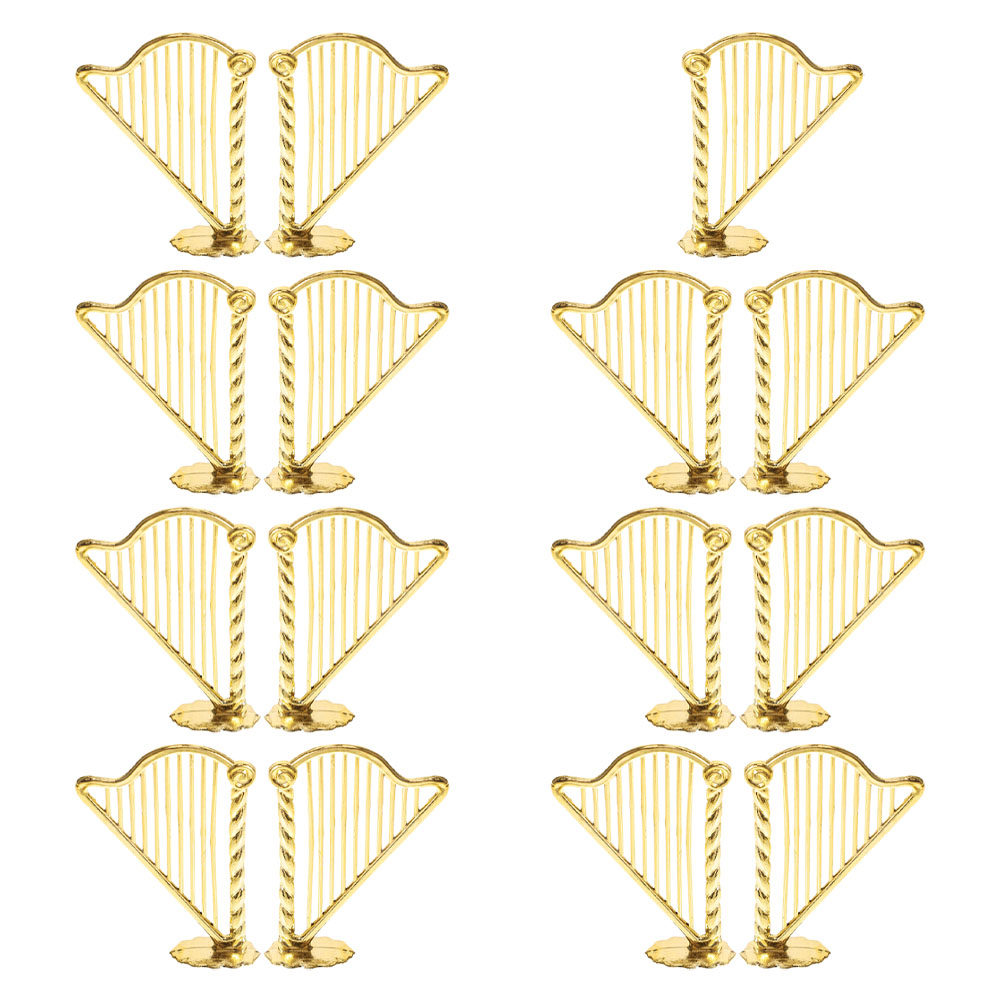 15Pcs Miniature Harp Christmas - Musical Instrument Xmas Ornaments recension och pris
