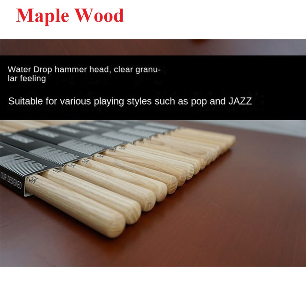 1 Pair 5A/7A Maple Wood Drumst - Musical Instrument Marimba recension och pris