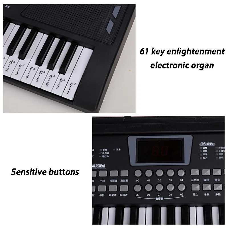 Children Electronic Organ 61 K - Musical Instrument Tabla recension och pris