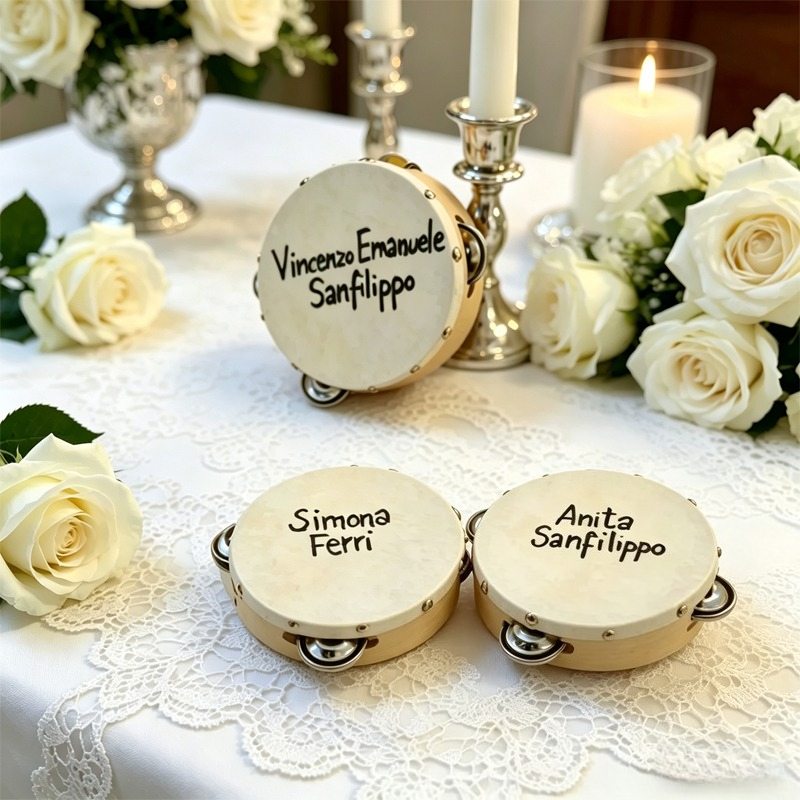 3/5PCS ﻿ Wedding Tambourine Dr - Musical Instrument With Names recension och pris