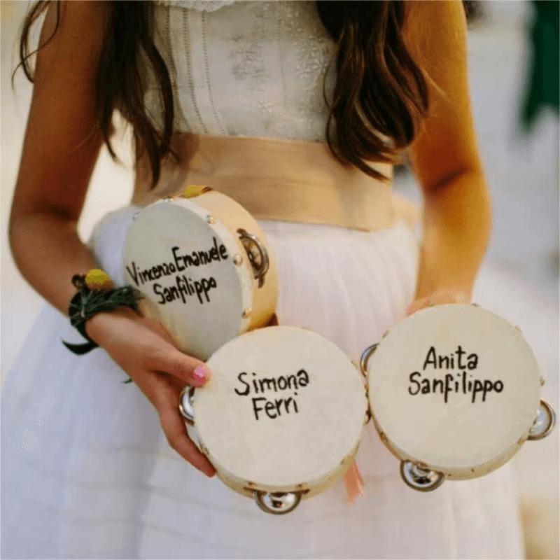 3/5PCS ﻿ Wedding Tambourine Dr - Musical Instrument With Names recension och pris