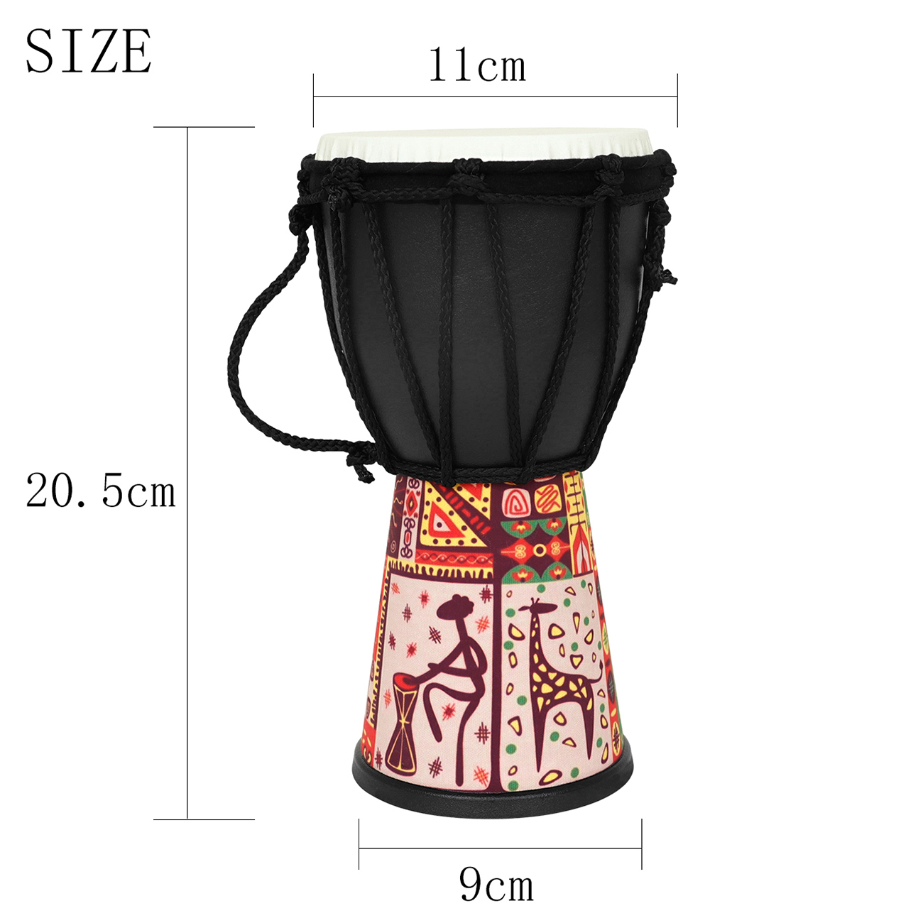 African Drum 4 Inch Handmade T - Musical Instrument Africa recension och pris