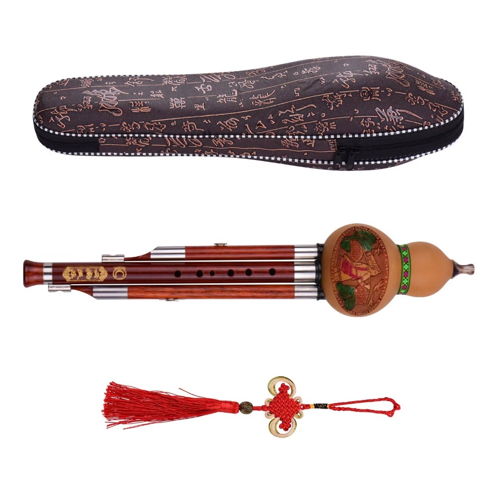 3-Tone C Key Hulusi Gourd Flut - Musical Instrument In Chinese recension och pris