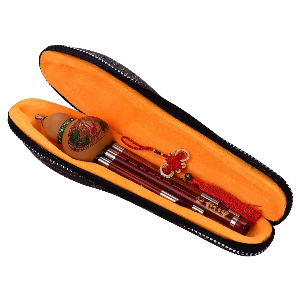 3-Tone C Key Hulusi Gourd Flut - Musical Instrument In Chinese recension och pris