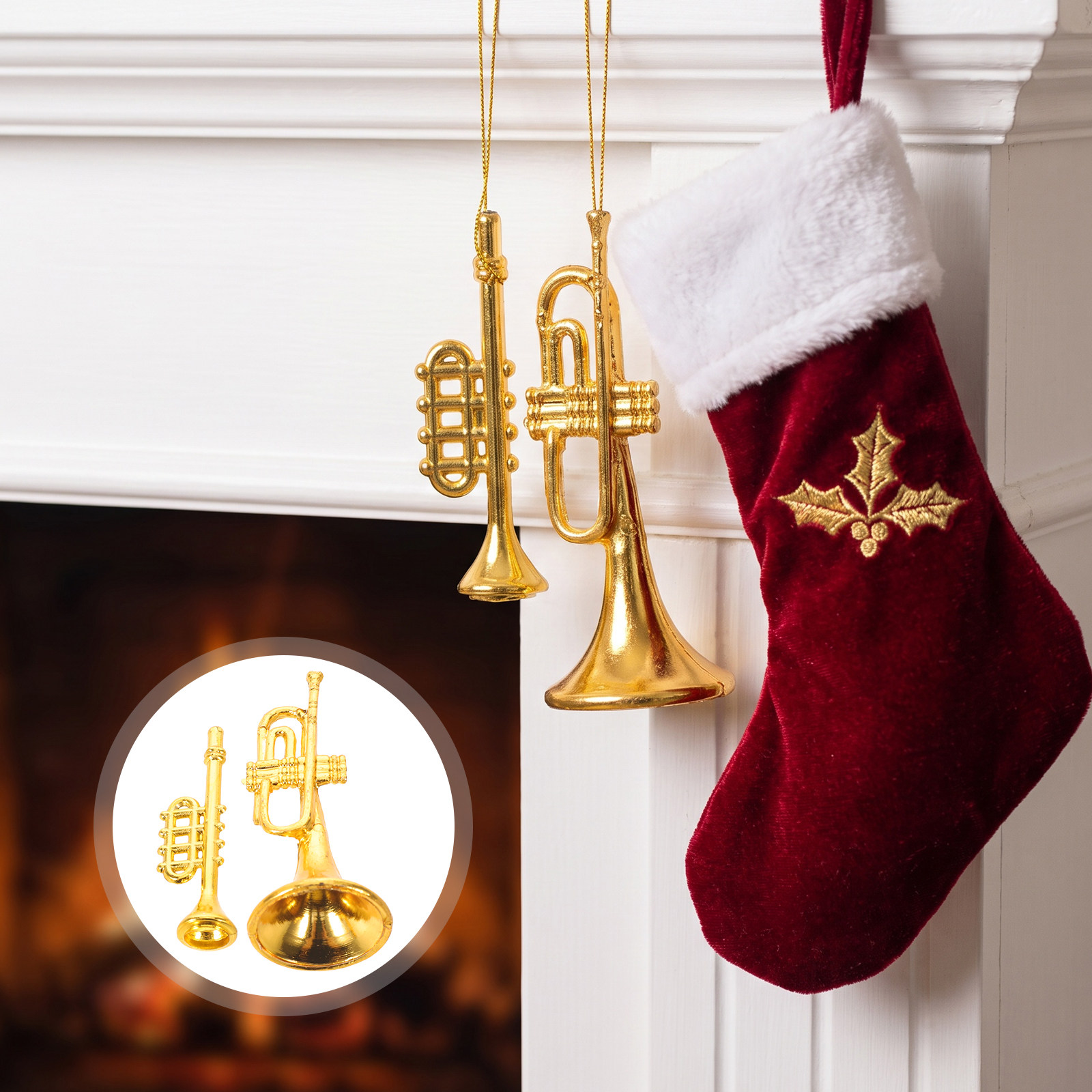 20Pcs Mini Musical Instrument  - Musical Instrument Xmas Ornaments recension och pris
