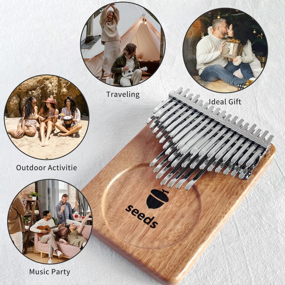 Seeds 41 Keys Chromatic Kalimb - Musical Instrument Tabla recension och pris