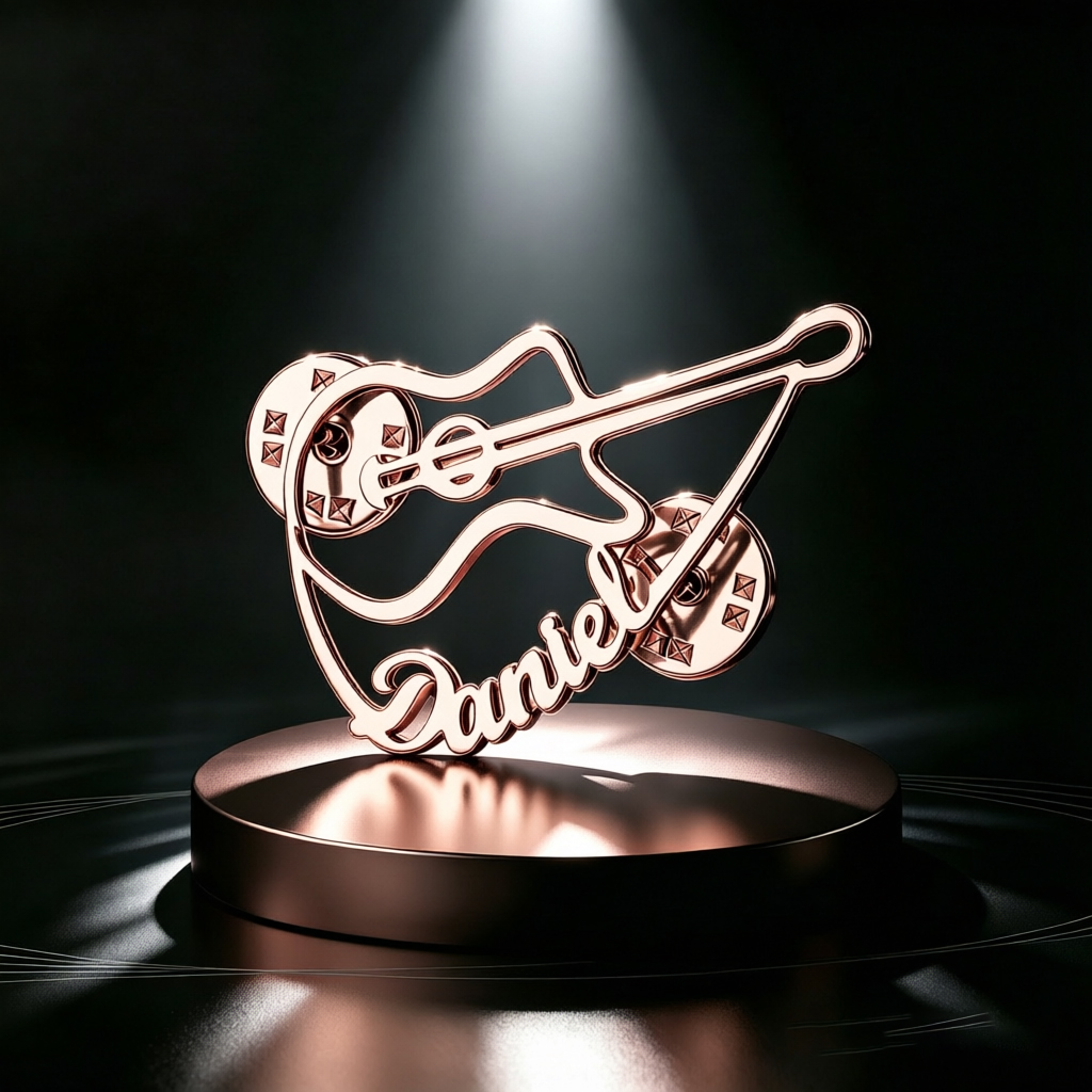 Personalized Violin Brooch Cus - Musical Instrument With Names recension och pris