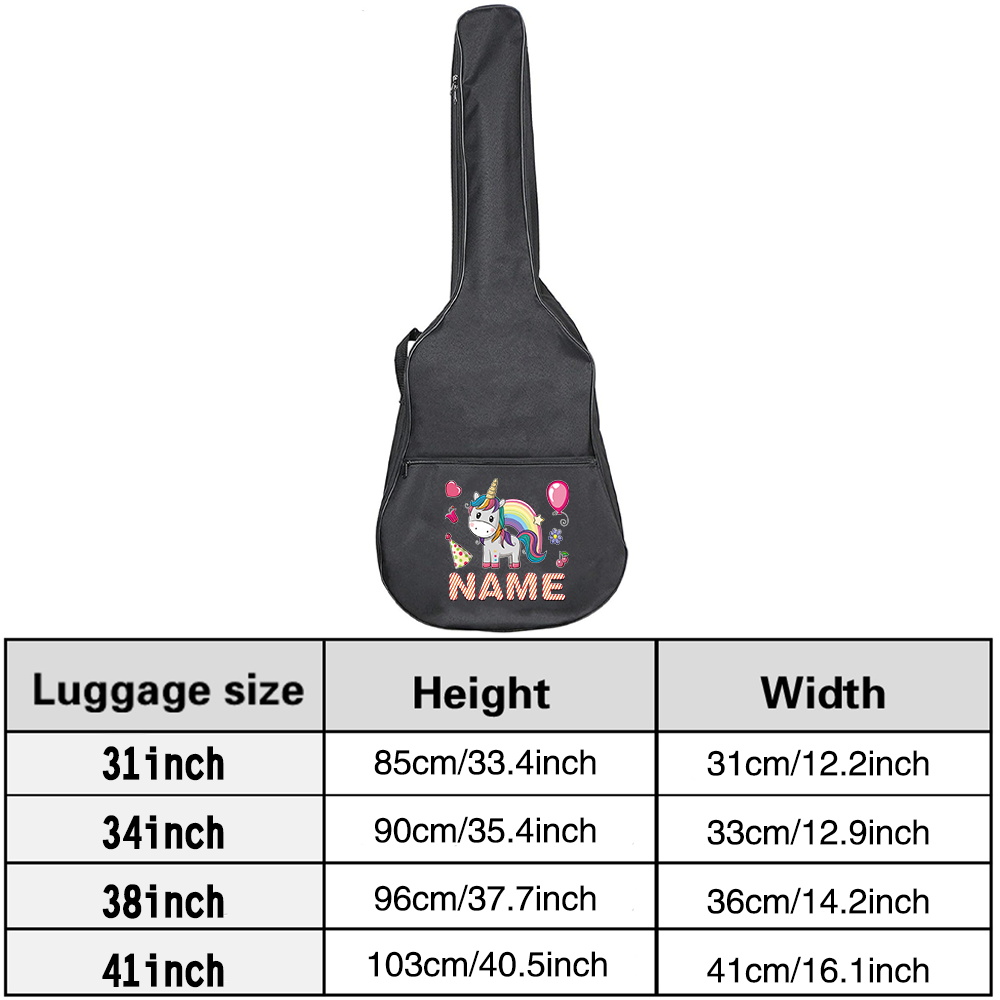 Customized Name Guitar Bag 36- - Musical Instrument With Names recension och pris