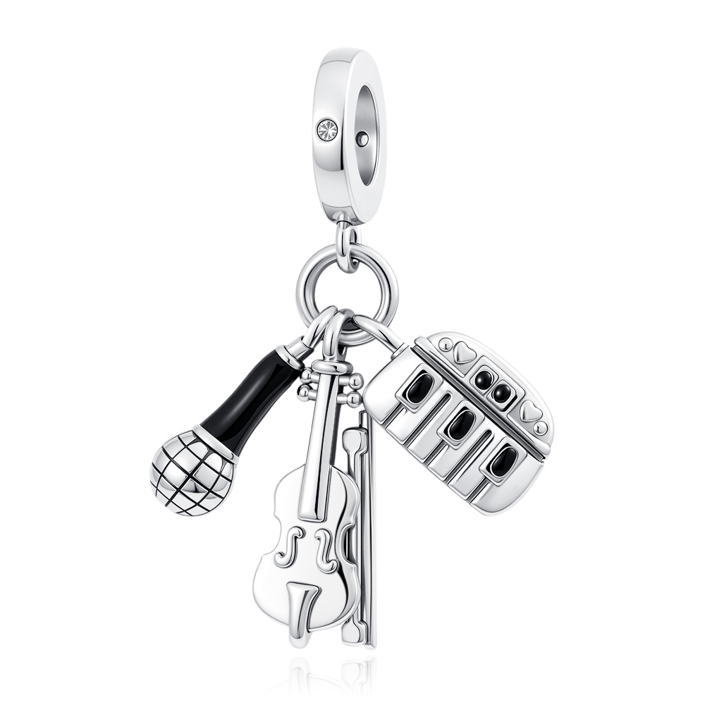 New 925 Silver musical note in - Musical Instrument Tabla recension och pris