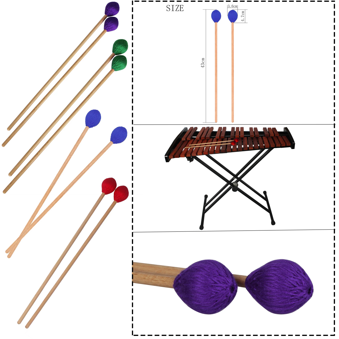 Professional Marimba Mallets W - Musical Instrument Marimba recension och pris