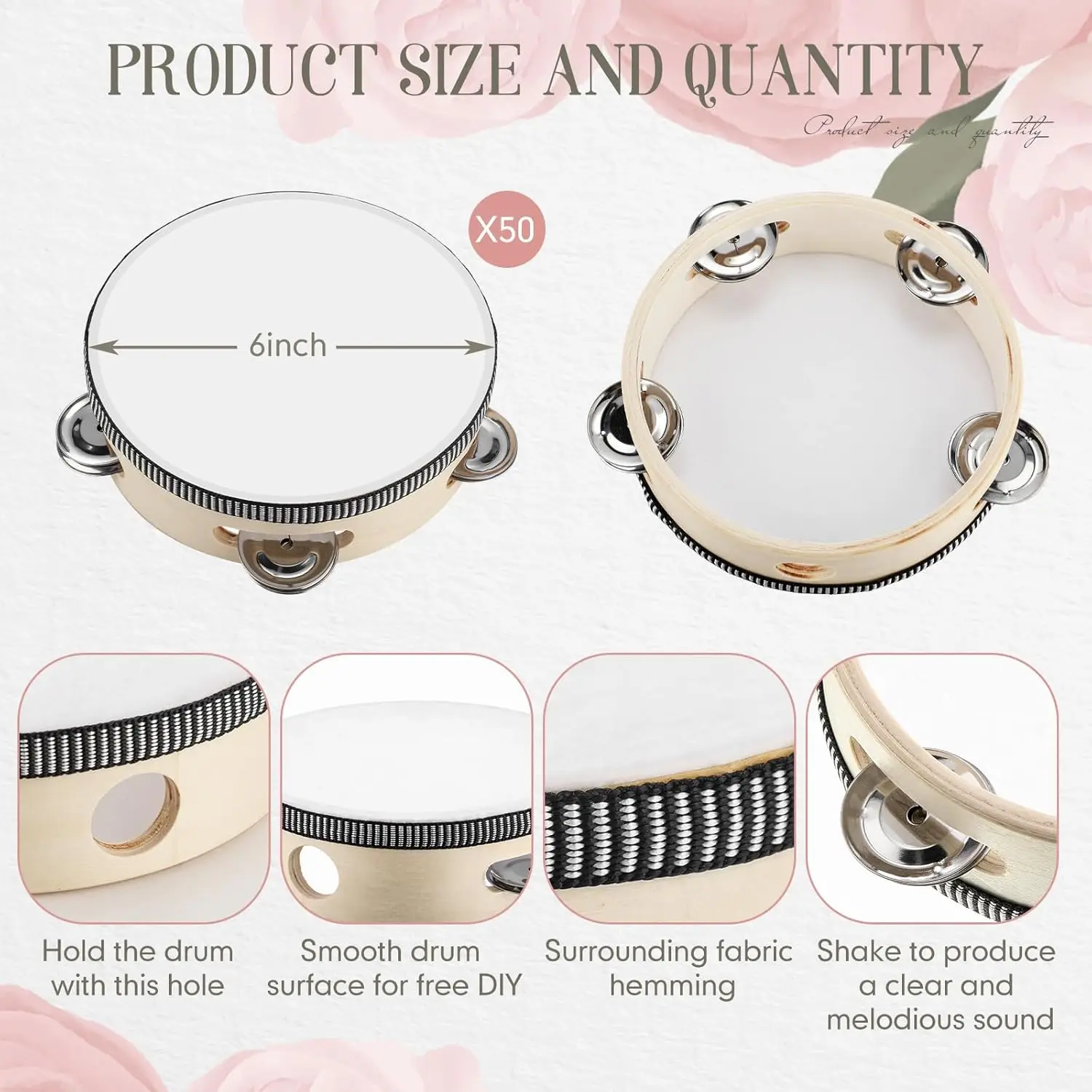 20-120Pcs Wedding Tambourines  - Musical Instrument In Chinese recension och pris