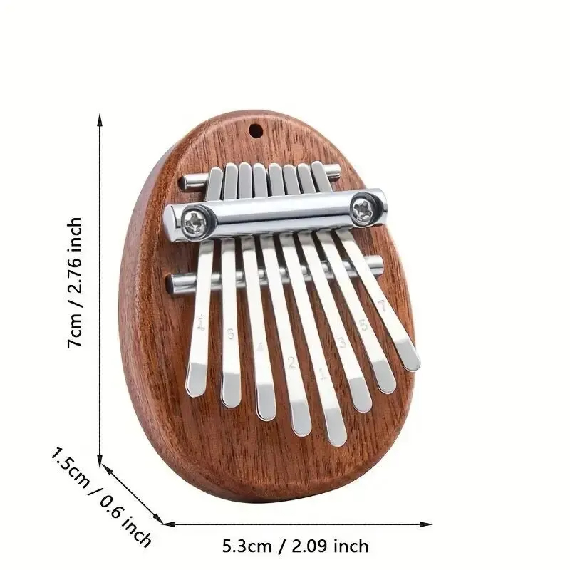 8 Key Mini Wood Kalimba High Q - Musical Instrument Marimba recension och pris