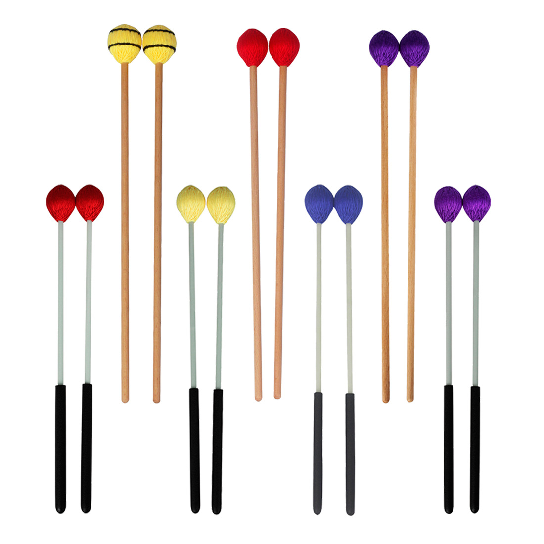 2Pcs Marimba Mallets Color Yar - Musical Instrument Marimba recension och pris