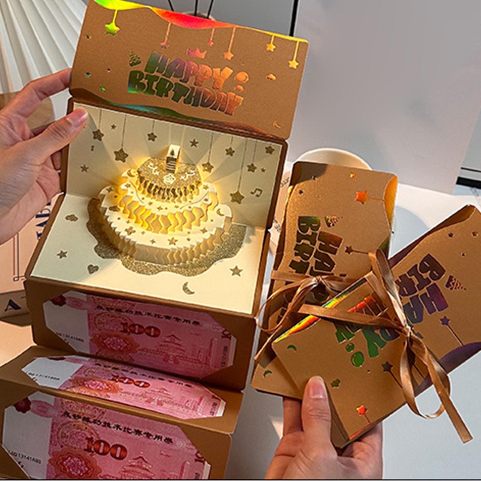 3D Cake Birthday Money Envelop - Cajon Musical Instrument recension och pris