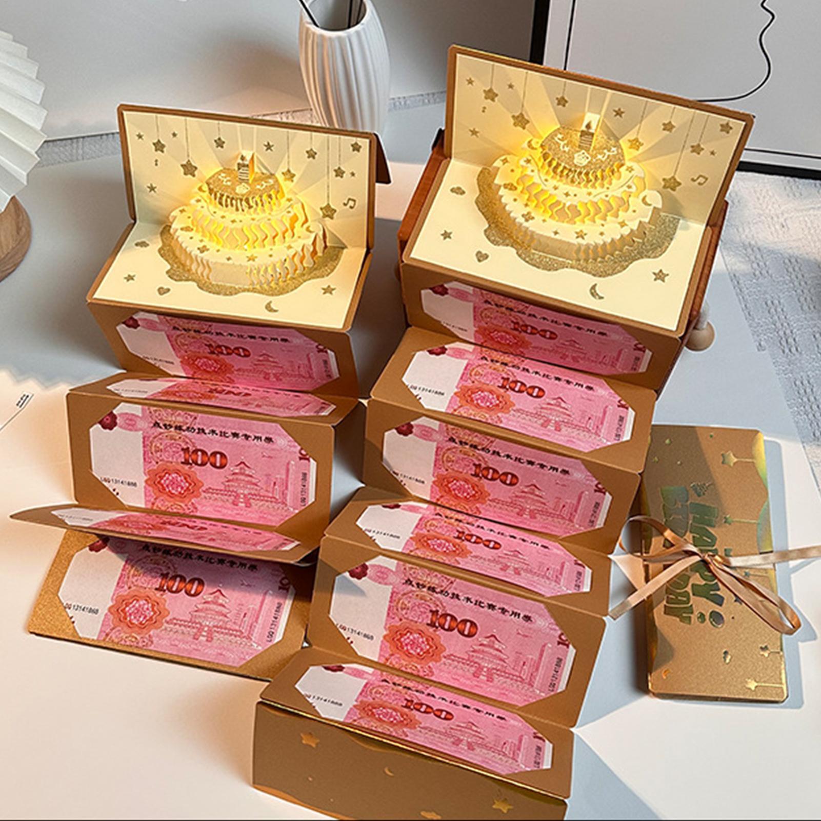 3D Cake Birthday Money Envelop - Cajon Musical Instrument recension och pris