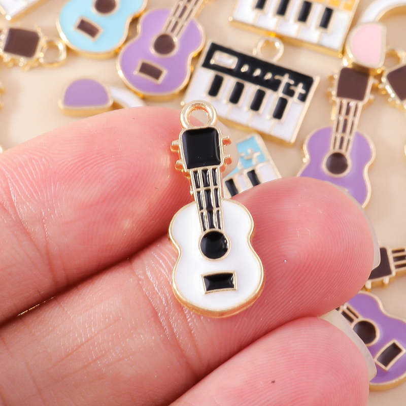 10Pcs Alloy Metal Enamel Music - Musical Instrument Tabla recension och pris