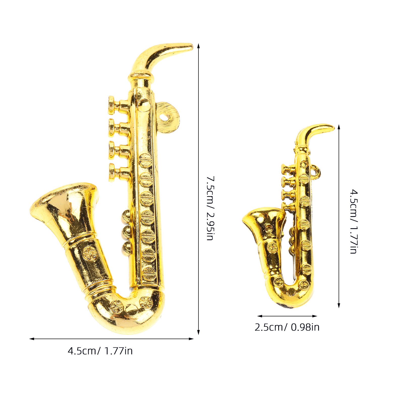 20Pcs Saxophone Xmas Decoratio - Musical Instrument Xmas Ornaments recension och pris